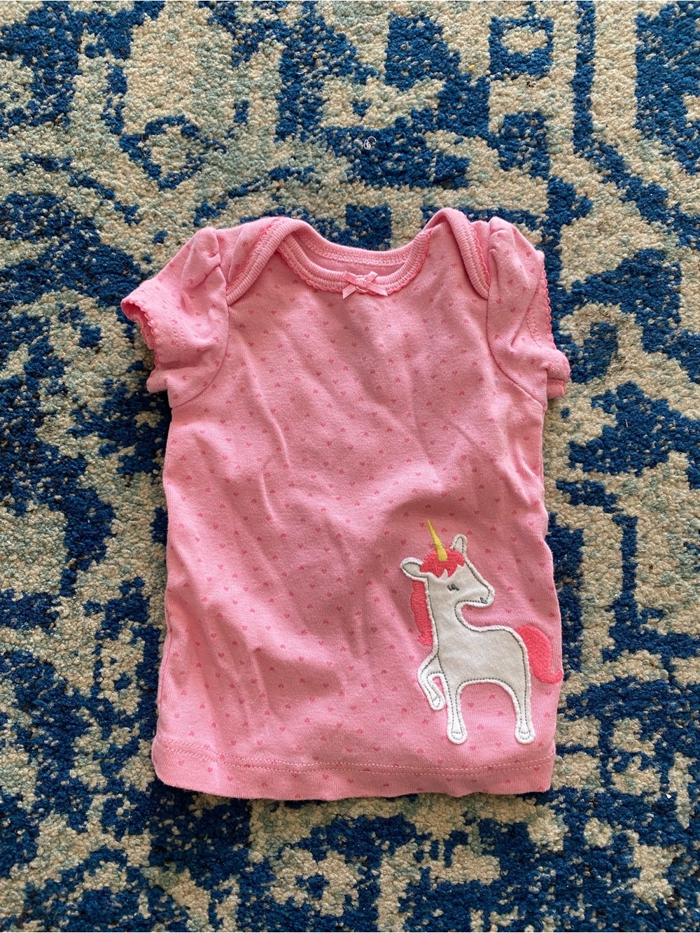 child of mine Pink Unicorn Short Sleeve Tee